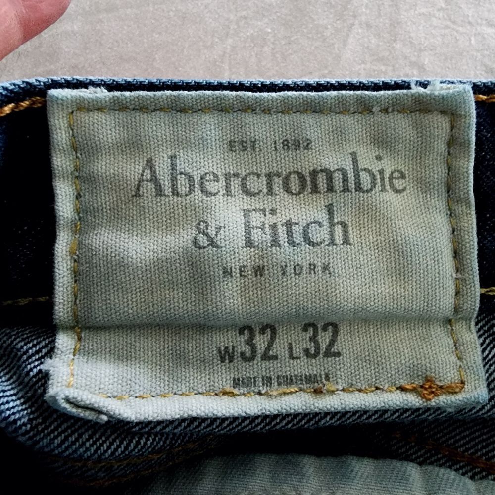 Abercrombie & Fitch The AF Skinny Jeans button fly‎ mens size 32x32 - Picture 5 of 8